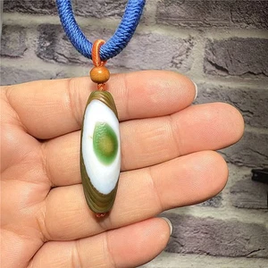 Weihnachtsgeschenk Porzellan Innere Mongolei Gobi Auge Achat Präparat Anhänger - Bild 1 von 8