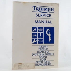 Triumph Service Manual Part No 3850300 Issue 5 Motorcycle, Trophy, Trident... - Imagen 1 de 2