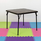 Flash Furniture Folding Card Multi-Purpose Table Black Metal Bedroom Playroom
