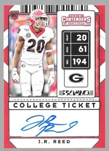 2020 Panini Contenders Draft Picks JR Reed #279 College Ticket Auto - Picture 1 of 3
