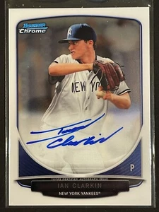 2013 Bowman Chrome Draft Ian Clarkin AUTO Prospect Autografo Yankees Cubs 9 - Foto 1 di 2
