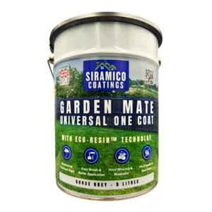 Garden Mate - Einschicht Universal Eco-Resin™ Gartenfarbe - Gansgrau 5L - Bild 1 von 1