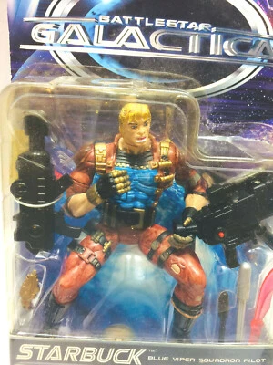 Lote de figuras de acción 1996 Battlestar Galactica Reptilian Leader/Cylon/Starbuck Foto 1 de 4