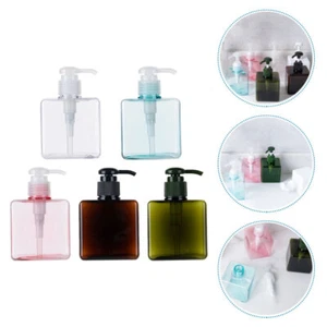 5Pcs Empty Lotion Shampoo Conditioner Shower Bottles Bathroom Travel - Picture 1 of 12