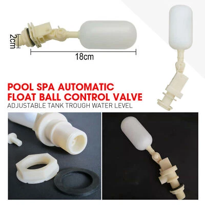 Pool Spa Adjustable Tank Trough Water Level Automatic Float Ball Control Valve - Image 1 of 4