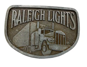 Fibbia cintura metallo Raleigh Lights trattore sigarette rimorchio camion vintage - Foto 1 di 4