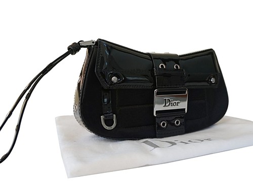 Bracciale vintage '02 CHRISTIAN DIOR pelle verniciata street chic Columbus Avenue