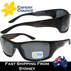 Cancer Council Unisex Polarized Sunglasses Burleigh Black Frame Smoke Lenses