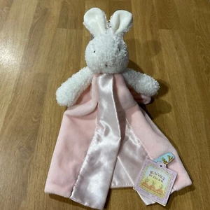 Bunnies by the Bay Pink BUDDY Blanket Comforter Toy Security Blanket with tags - Foto 1 di 7
