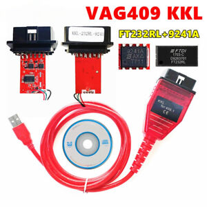 VAG 409 New Red PCB Board 9241A Chip COM KKL FTDI FT232RL For VAG KKL USB Tool