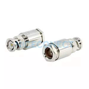 5x BNC maschio spina morsetto connettore coassiale a saldare per cavo LMR400 RG8 RG213 RG214 - Foto 1 di 4