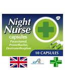 NIGHT NURSE 10 CAPSULES ALL IN ONE FOR COLD/FLU RELIEF (MAX 1 PACK PER ORDER)
