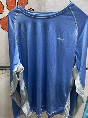 Camiseta Silver Bait Para Hombre Azul Medio Manga Larga Ropa Activa Grande Foto 1 de 4