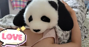 Animales de peluche de peluche de panda realistas juguete niños bebé regalos blanco negro - Imagen 1 de 19