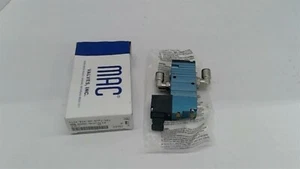 MAC 411A-B0A-DM-DFFJ-1KJ Solenoid Valve 120 PSI with DMB-DFFJ-1KJ 24 VDC 2.4 W - Picture 1 of 9