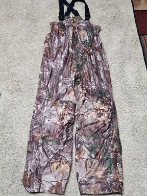 Cabela's Dry Plus Realtree Camo Softshell Waterproof Hunting Bibs Men's Medium - Image 1 of 4