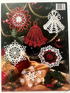 Filo Albero Ornamenti Natalizi Modelli Uncinetto Libro Campanella Angelo Fiocco di Neve - Foto 1 di 3