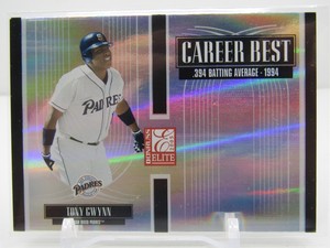 TONY GWYNN 2005 DONRUSS ELITE CAREER BEST INSERT #0787/1500! PADRES!!