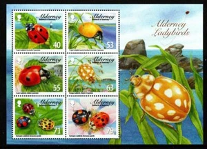 ALDERNEY 2014 SGMSA514 LADYBIRDS MINISHEET MNH - Picture 1 of 1