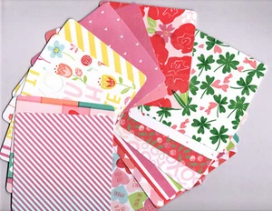 LUCKY IN LOVE (16pk) TARJETAS DE BOLSILLO 4x4 hechas a mano acentos de lámina plateada de una cara - Imagen 1 de 5
