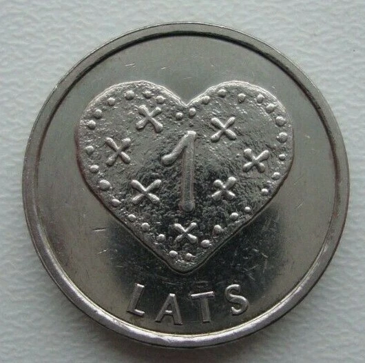 Latvia 1 Lats Gingerbread Heart 2011 Copper-Nickel Coin M - Image 1 of 4