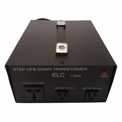 ELC T-5000 Step Up & Down Voltage Transformer Converter - 5000 Watt - 110V/220V - Image 1 of 3