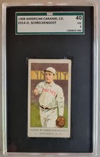 1908 E91-A American Caramel Osee Schreckengost **RARE** Philly Athletics
