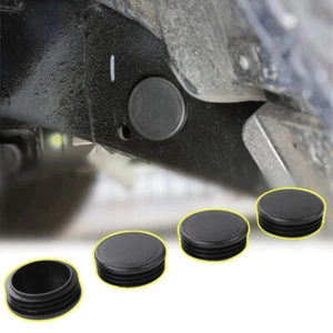 4pcs Black Chassis Frame Hole Cover Floor Drain Plug for Jeep Wrangler JL 2018+ - Picture 1 of 7