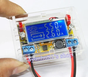 DC-DC Adjustable Step-down Power Supply Module Voltage Current LCD Display Shell - Picture 1 of 7