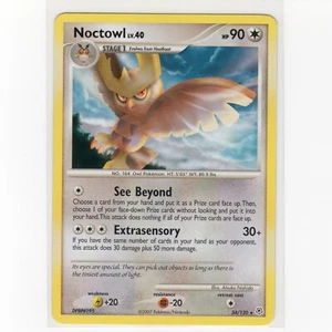 Pokemon TCG Noctowl 34/130 Diamante e Perla Carta Rara Regolare EN-LP 2007 - Foto 1 di 3