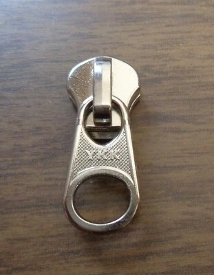 One Nickel #10 Bottom 2 Way Slider YKK Heavy Duty for metal zipper new! - Image 1 of 3