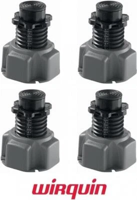 Wirquin Universal Adjustable Shower Tray Feet Riser Pack of 4