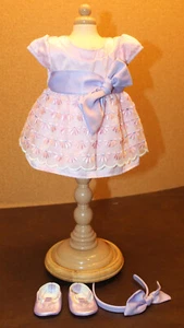 American Girl BITTY BABY Doll BLOSSOMS BOWS OutfitL-Dress Shoes Headband - Picture 1 of 8