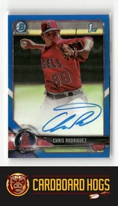 2018 Bowman #CPA-CR Chris Rodriguez Angels 1st Bowman Purple /150 Auto - Bild 1 von 2