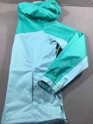 Women's Large Rain Jacket Eddie Bauer Green - Image 1 of 4