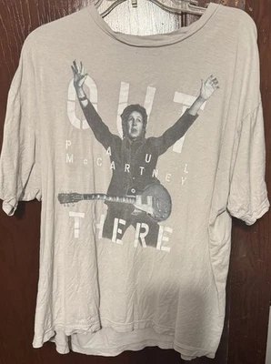 Paul McCartney 2013 Out There Tour Concert t-shirt Gray Men's size XL - Изображение 1 из 4