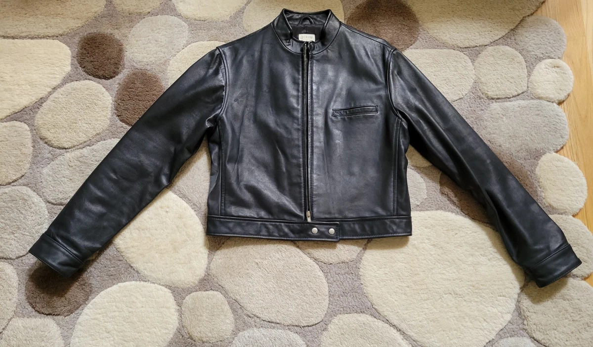 J.CREW Leather Outer Shell Black Coats, Jackets & Vests for Women