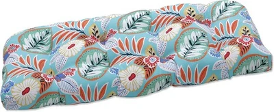 ALMOHADA PERFECTA FLORAL INTERIOR EXTERIOR MIMBRE LOVESEAT COJÍN 19X44" MEJOR REGALO UK Foto 1 de 4