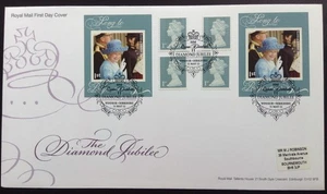 GB 2012 6x1st Diamond Jubilee Folleto en portada del primer día, Windsor Berkshire SHS - Imagen 1 de 2