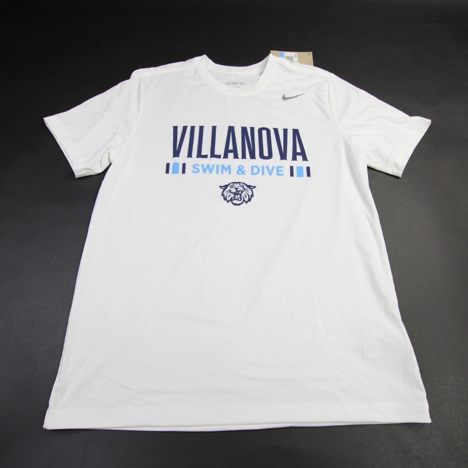 Villanova Wildcats Nike Dri-Fit Camisa Manga Corta Para Hombre Blanca Usada Foto 1 de 1