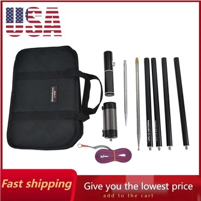 Antena vertical portátil HF PAC-12 100 W 7-50 MHz con bobina reguladora deslizante Foto 1 de 4