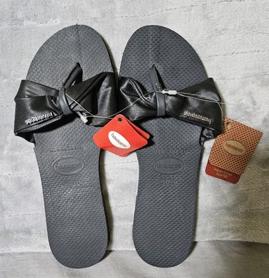 Sandalias Havaianas St Tropez exuberantes chanclas talla 9/10 lazo Foto 1 de 4