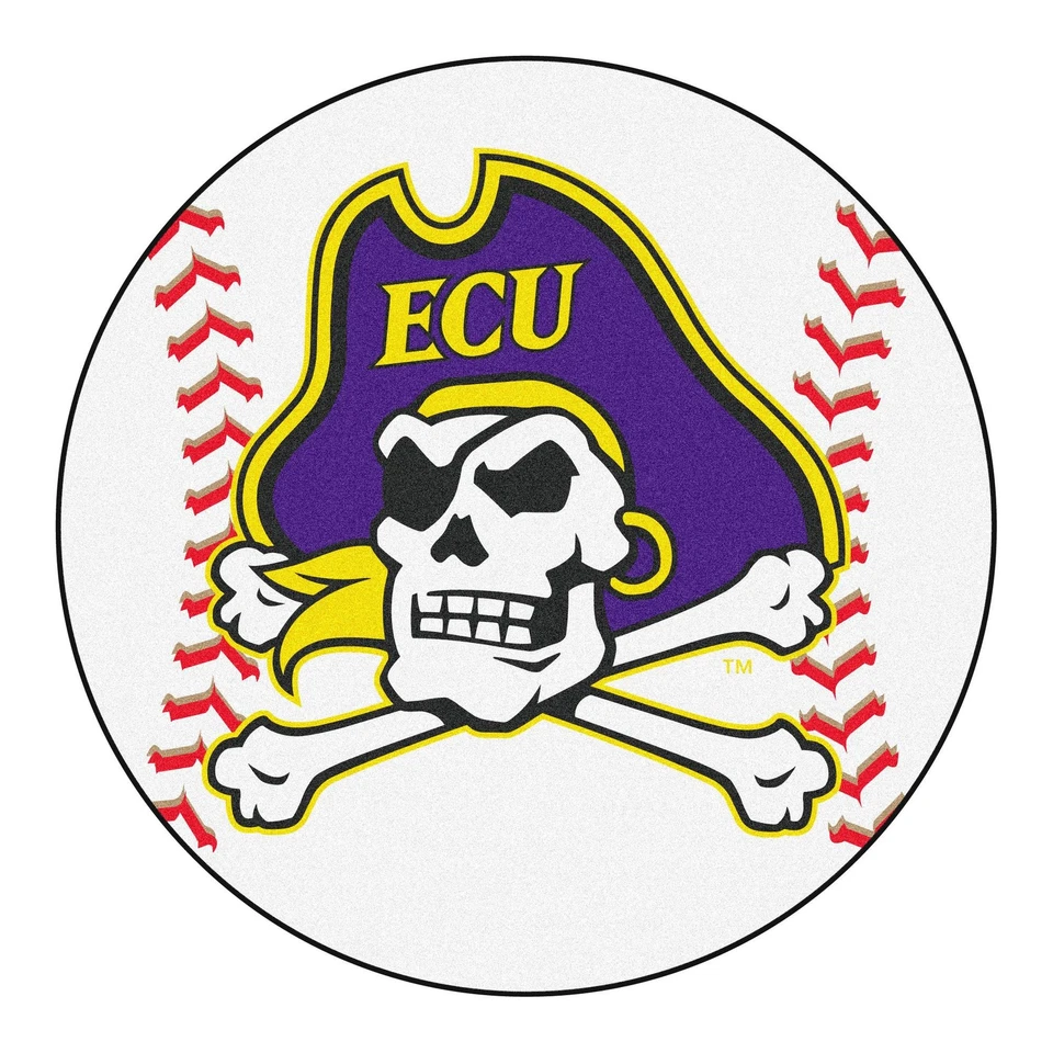 Ковер бейсбольный Fanmats East Carolina Pirates диаметр 29 дюймов 1304 - Изображение 1 из 1