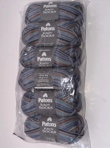 Patons Kroy Socken Garn Color-Adrift (Blau) Brandneu Versiegelt Packung/6 50g 166 Yards - Bild 1 von 2