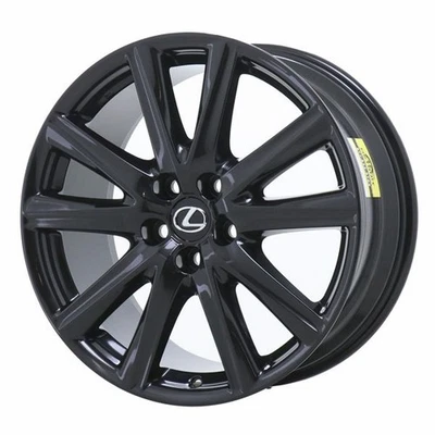 19" Lexus GS350 Wheel Rim Factory OEM 74270 (R) 2013-2019 Gloss Black - Image 1 of 2