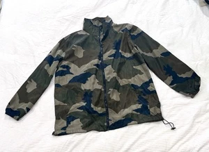 Wild Fable Full Zip Windbreaker Rain Jacket Women’s Size Medium Camo Green - Foto 1 di 11