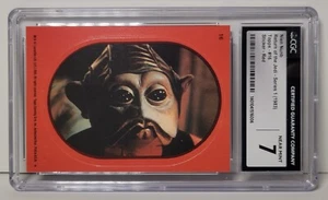 1983 Topps Return Of The Jedi Sticker 16 Nien Nunb CGC 7 - Picture 1 of 3