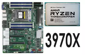 Carte mère 3970X Threadripper ASrock TRX40 TRX40D8-2N2T AMD Ryzen COMBO ATX - Photo 1/4
