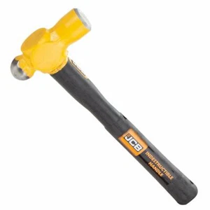JCB Ball Pien Hammer, Metal Construction, Hand Forged Handle Length 350 mm - Picture 1 of 4
