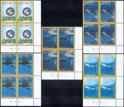 Aitutaki 2016 Sharks/Dolphins/Whales/Marine Park/Animals/Nature  9v C/B (b2194b) - Image 1 of 2